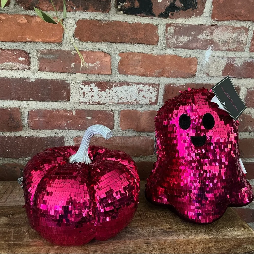 COPY - Christian Siriano pink sequins, ghost and pumpkin perfect for Halloween …